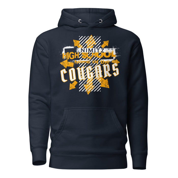 Nimitz High School Cougars Navy Blue Premium Unisex Hoodie 210