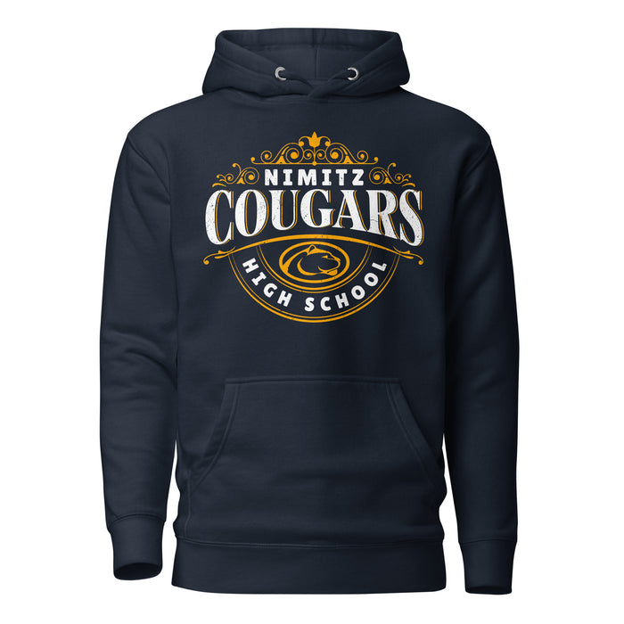 Nimitz High School Cougars Navy Blue Premium Unisex Hoodie 211