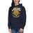 Woman wearing Nimitz High School Cougars Navy Blue Premium Unisex Hoodie 213