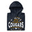 Neatly folded Nimitz High School Cougars Navy Blue Premium Unisex Hoodie 218