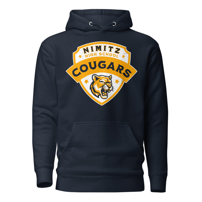 Nimitz High School Cougars Navy Blue Premium Unisex Hoodie 221