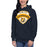 Woman wearing Nimitz High School Cougars Navy Blue Premium Unisex Hoodie 221