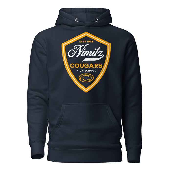 Nimitz High School Cougars Navy Blue Premium Unisex Hoodie 225