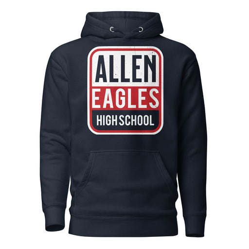 Allen High School Eagles Premium Navy Blue Hoodie 001