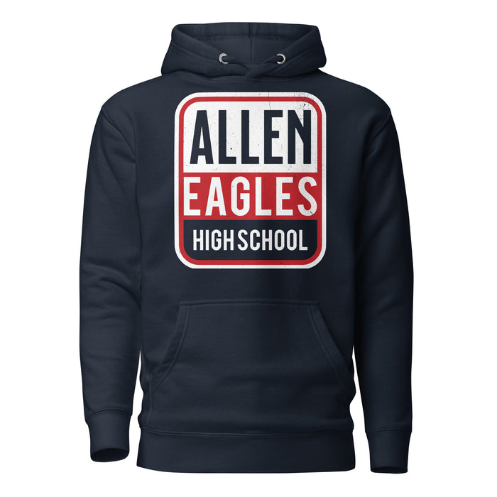 Allen High School Eagles Premium Navy Blue Hoodie 001