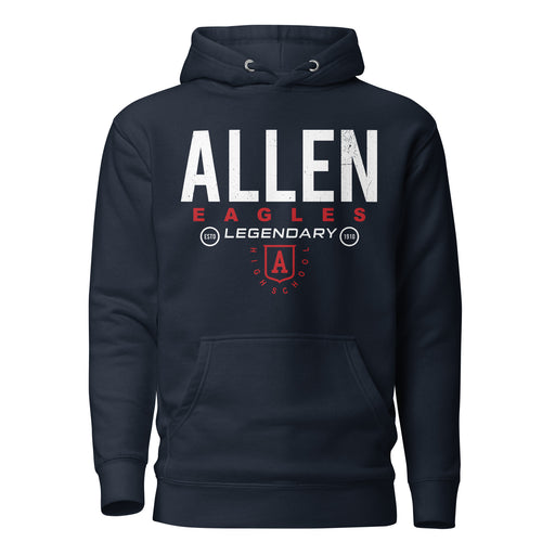 Allen High School Eagles Premium Navy Blue Hoodie 003