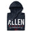 Neatly folded Allen High School Eagles Premium Navy Blue Hoodie 003