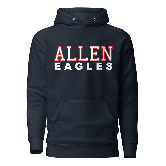 Allen High School Eagles Premium Navy Blue Hoodie 010