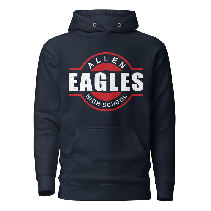 Allen High School Eagles Premium Navy Blue Hoodie 011