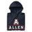 Neatly folded Allen High School Eagles Premium Navy Blue Hoodie 0227