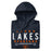 Neatly folded view of Seven Lakes High School Spartans Navy Premium Unisex Hoodie 003