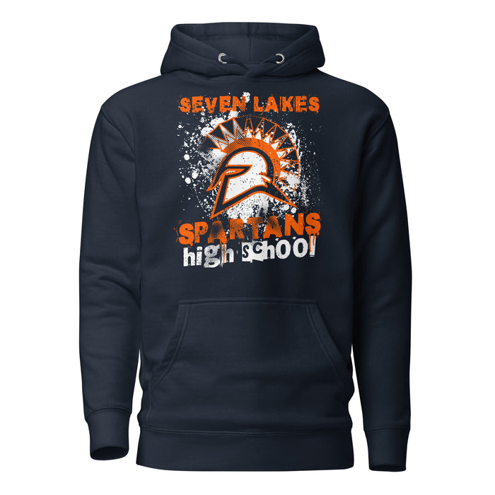 Seven Lakes High School Spartans Navy Premium Unisex Hoodie 205