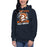 Woman wearing Seven Lakes High School Spartans Navy Premium Unisex Hoodie 205