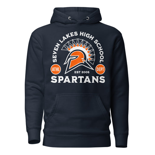 Seven Lakes High School Spartans Navy Premium Unisex Hoodie 208