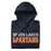 Neatly folded view of Seven Lakes High School Spartans Navy Premium Unisex Hoodie 010