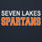 Close-up view of Seven Lakes High School Spartans Navy Premium Unisex Hoodie 010