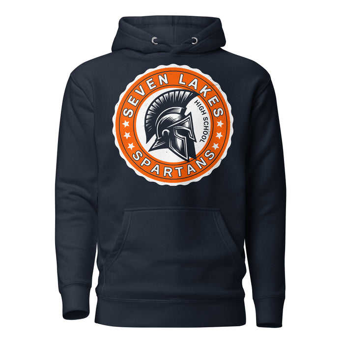 Seven Lakes High School Spartans Navy Premium Unisex Hoodie 216