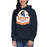 Woman wearing Seven Lakes High School Spartans Navy Premium Unisex Hoodie 219