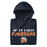 Neatly folded view of Seven Lakes High School Spartans Navy Premium Unisex Hoodie 222