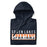 Neatly folded view of Seven Lakes High School Spartans Navy Premium Unisex Hoodie 031