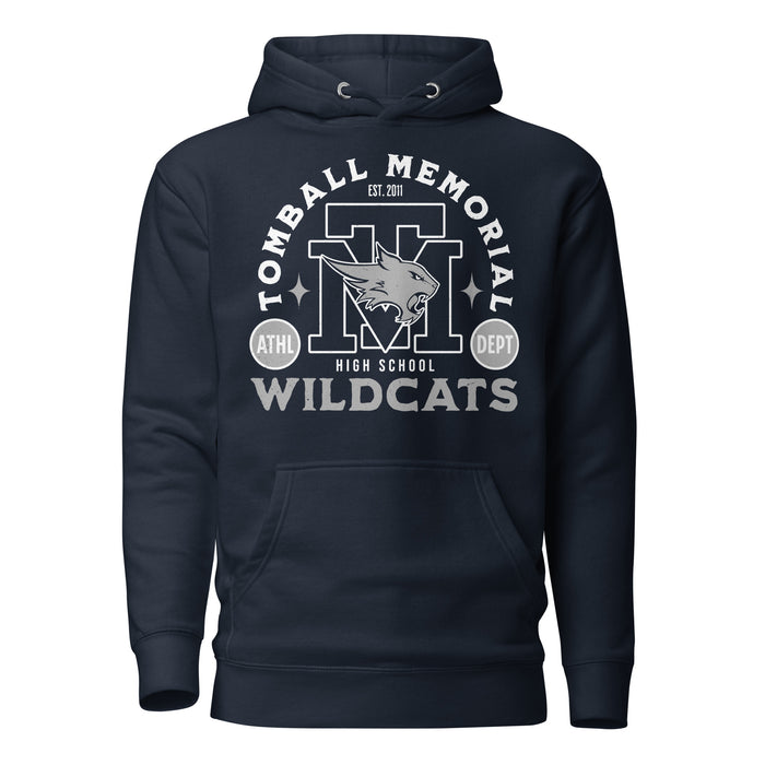 Tomball Memorial High School Wildcats Navy Premium Unisex Hoodie 208