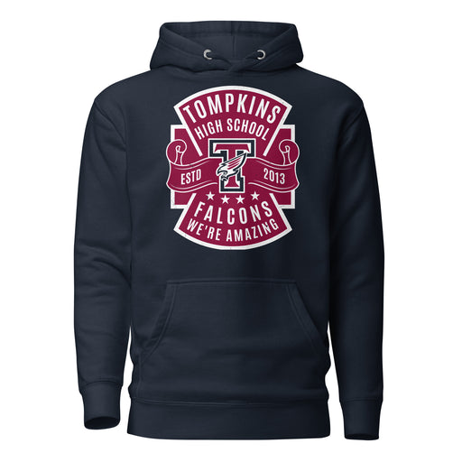 Tompkins High School Falcons Navy Premium Unisex Hoodie 207