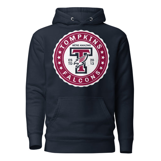 Tompkins High School Falcons Navy Premium Unisex Hoodie 216