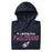 Neatly folded view of Tompkins High School Falcons Navy Premium Unisex Hoodie 222