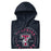 Neatly folded view of Tompkins High School Falcons Navy Premium Unisex Hoodie 214