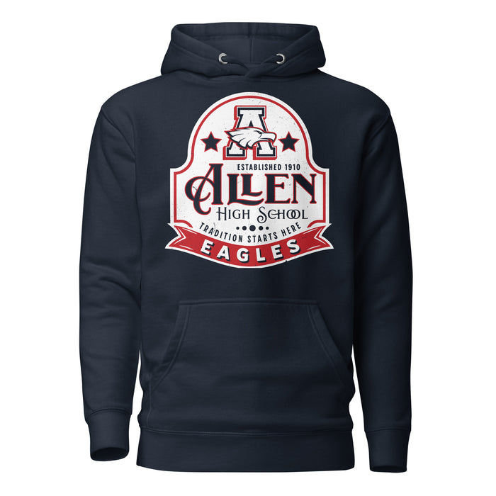 Allen High School Eagles Premium Navy Blue Unisex Hoodie 215