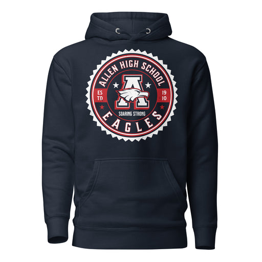 Allen High School Eagles Premium Navy Blue Unisex Hoodie 212