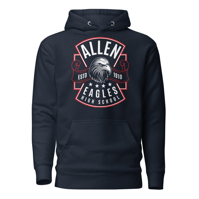 Allen High School Eagles Premium Navy Blue Unisex Hoodie 211