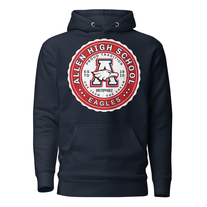 Allen High School Eagles Premium Navy Blue Unisex Hoodie 209