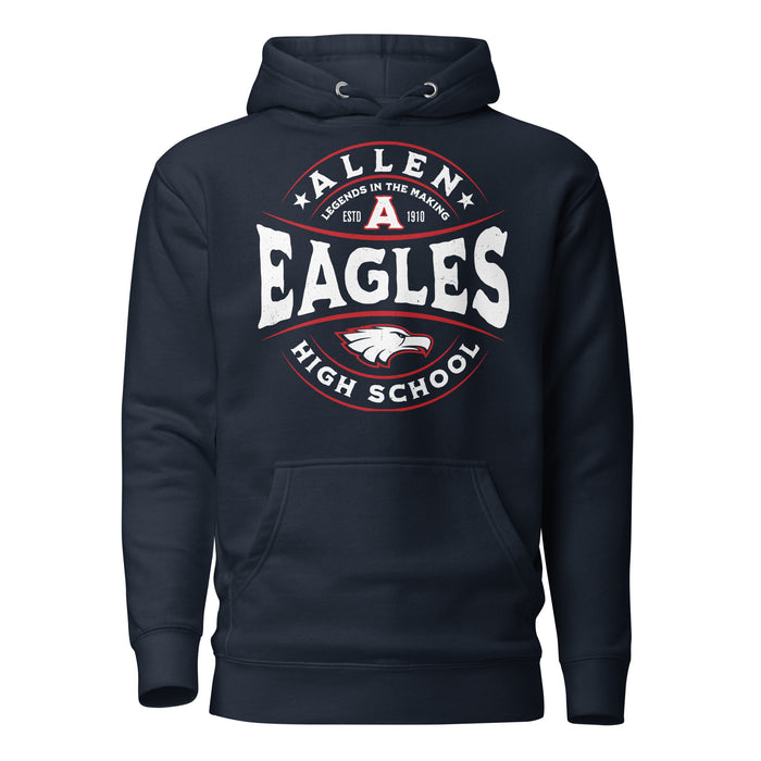 Allen High School Eagles Premium Navy Blue Unisex Hoodie 219