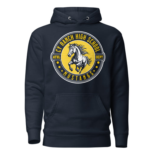 Cypress Ranch High School Mustangs Navy Premium Unisex Hoodie 224