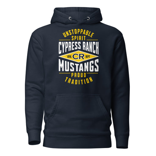 Cypress Ranch High School Mustangs Navy Premium Unisex Hoodie 210
