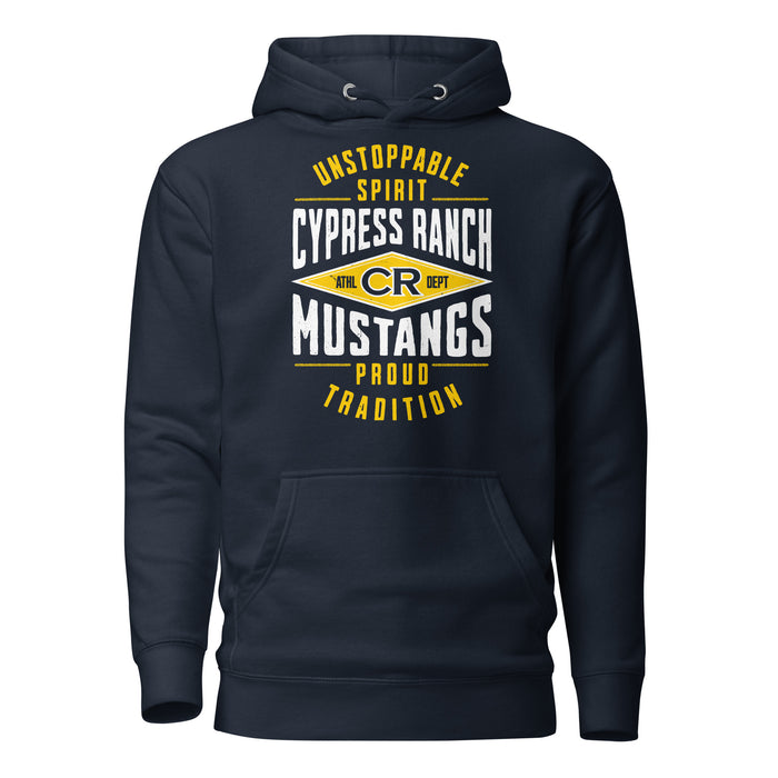 Cypress Ranch High School Mustangs Navy Premium Unisex Hoodie 210