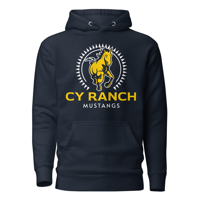 Cypress Ranch High School Mustangs Navy Premium Unisex Hoodie 226