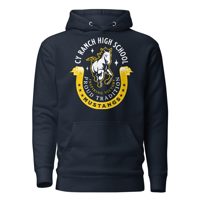 Cypress Ranch High School Mustangs Navy Premium Unisex Hoodie 229