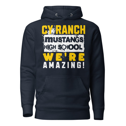 Cypress Ranch High School Mustangs Navy Premium Unisex Hoodie 231