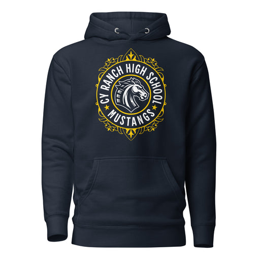 Cypress Ranch High School Mustangs Navy Premium Unisex Hoodie 227