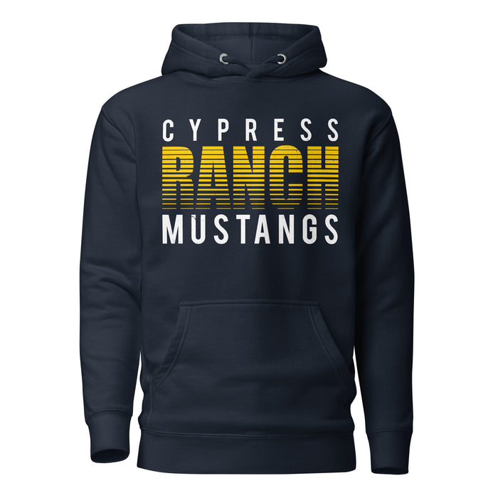 Cypress Ranch High School Mustangs Navy Premium Unisex Hoodie 024