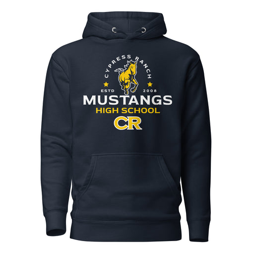 Cypress Ranch High School Mustangs Navy Premium Unisex Hoodie 222