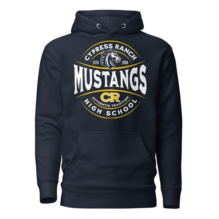 Cypress Ranch High School Mustangs Navy Premium Unisex Hoodie 218