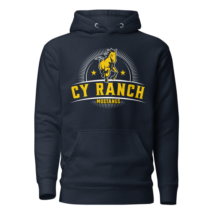 Cypress Ranch High School Mustangs Navy Premium Unisex Hoodie 221