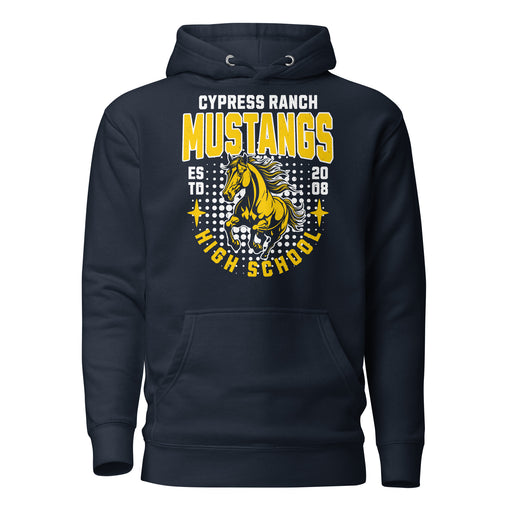 Cypress Ranch High School Mustangs Navy Premium Unisex Hoodie 204