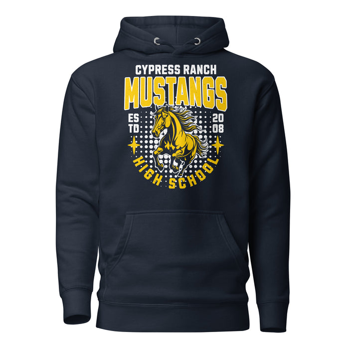 Cypress Ranch High School Mustangs Navy Premium Unisex Hoodie 204