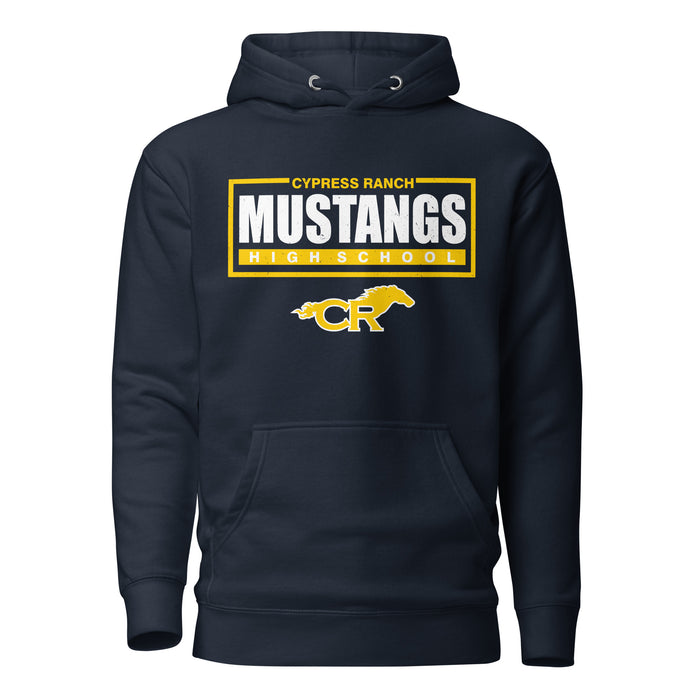 Cypress Ranch High School Mustangs Navy Premium Unisex Hoodie 049