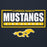 Close-up view of Cypress Ranch High School Mustangs Navy Premium Unisex Hoodie 049