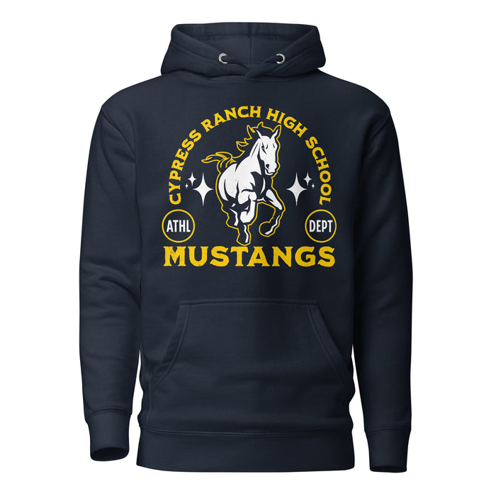 Cypress Ranch High School Mustangs Navy Premium Unisex Hoodie 208